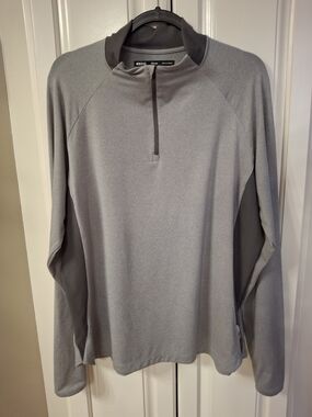 REI Men's Gray Quarter-Zip Pullover